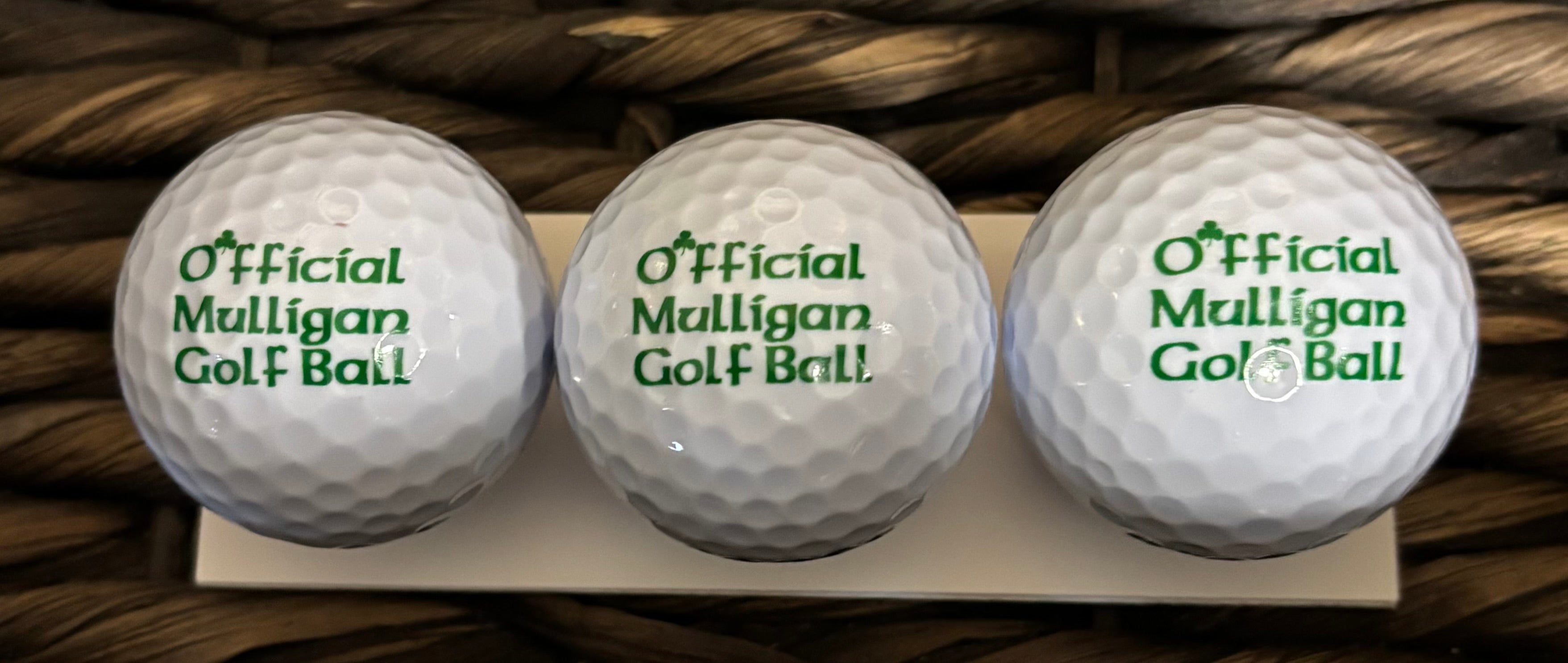 Official Mulligan White Golf Balls