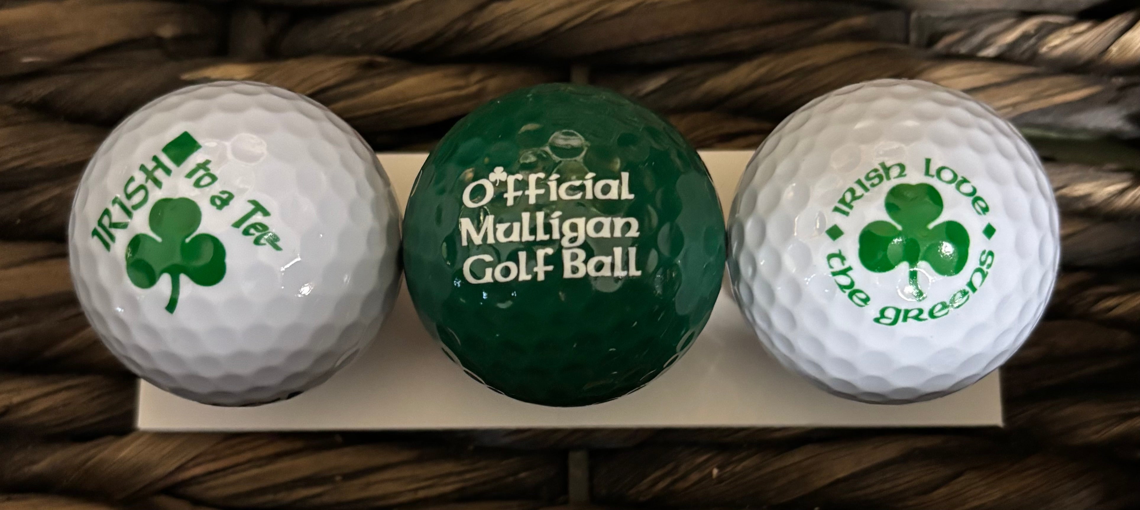 Set of 3 Irish-Themed Invicta 1 Golf Balls – "Irish to a Tee" Gift Set
