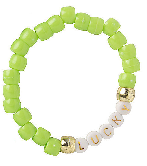 Light Green Lucky Stretch Bracelet