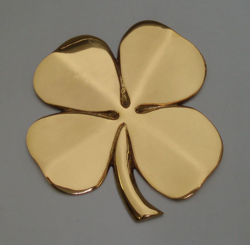 Brass Four Leaf Clover