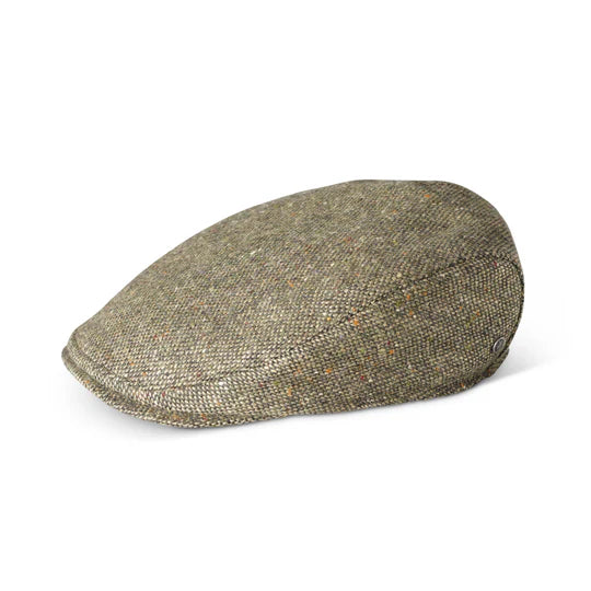 Green Tweed Wool Cap