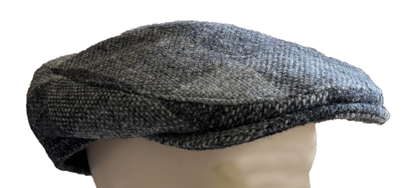 Grey Check Tweed Cap