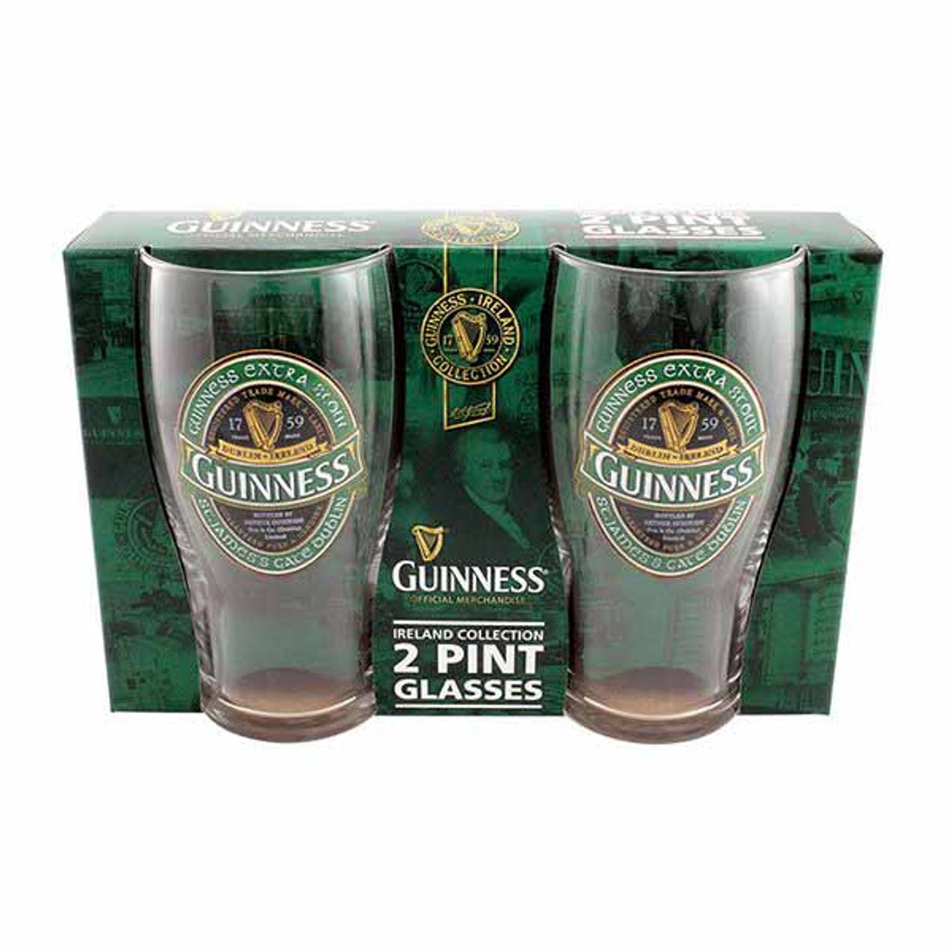 Guinness Ireland Collection 2 Pint Glasses