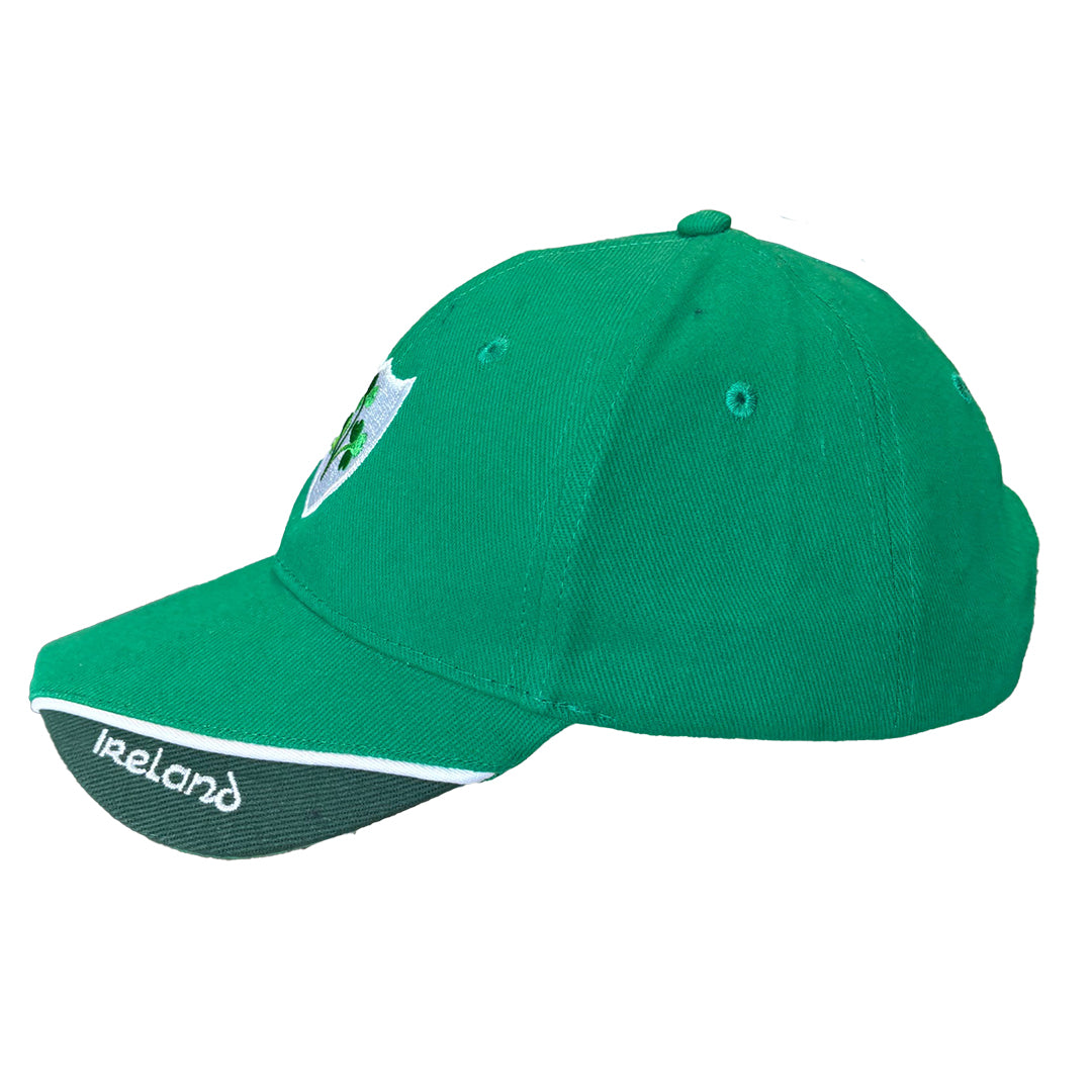 Dolmen Clothing Edge Peak Rugby Shamrock Baseball Kids Cap