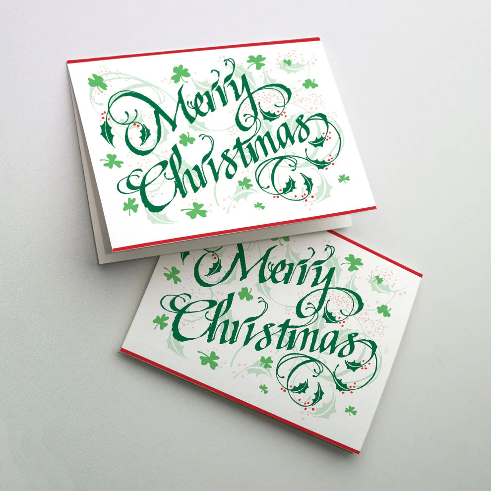 Merry Christmas Shamrock Card