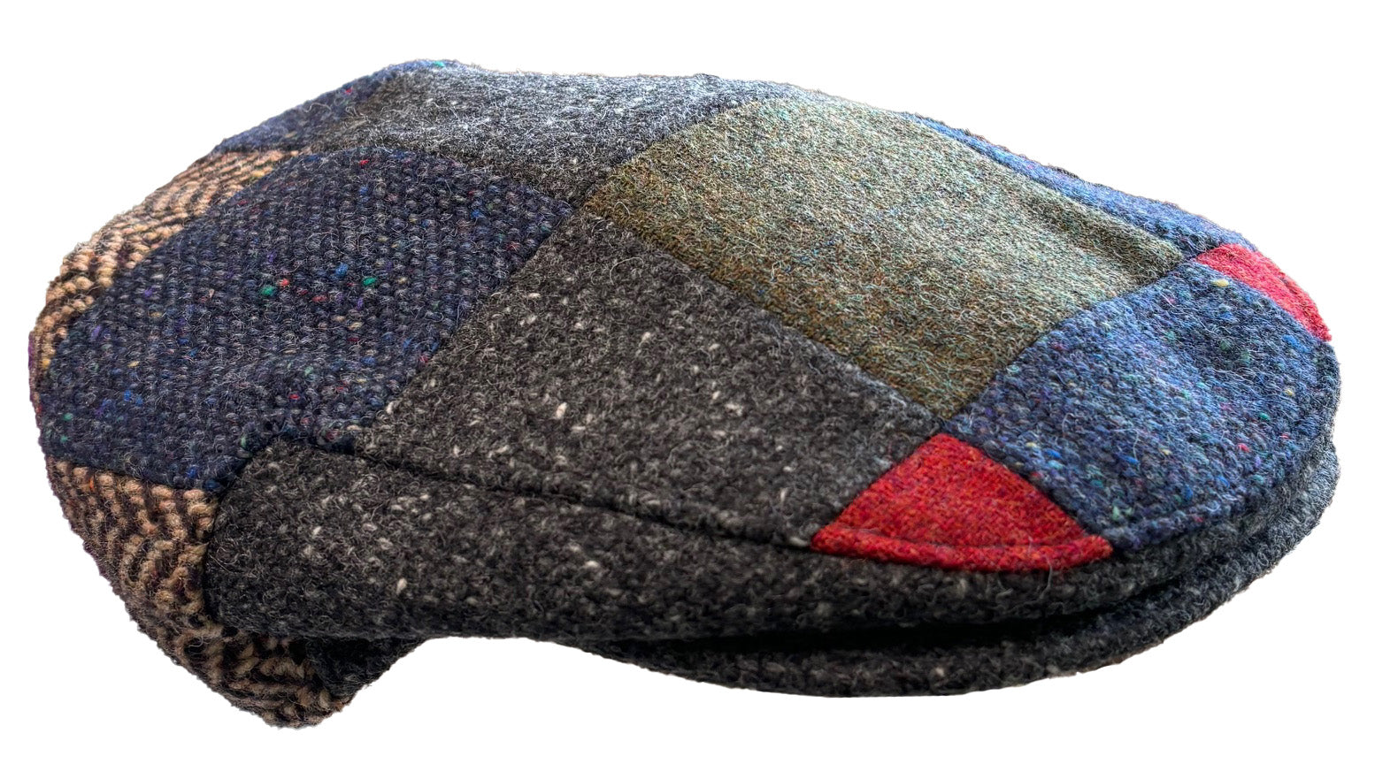 Tweed Tailored Patchwork Cap