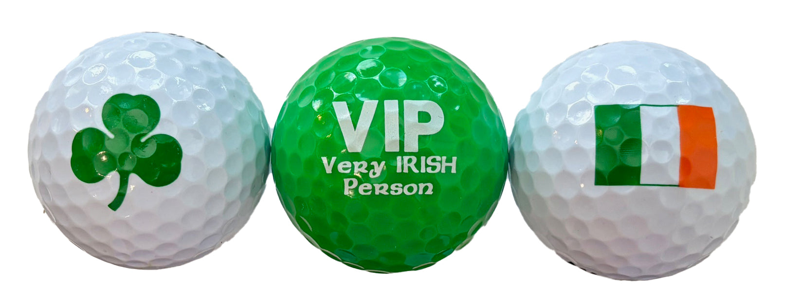 Set of 3 Invicta 1 Irish Themed Golf Balls