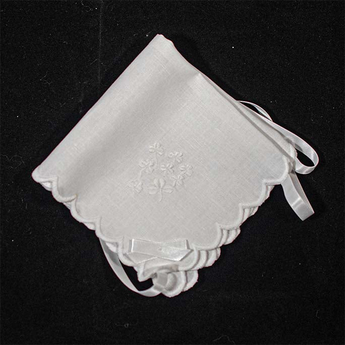 Wedding Hankie-Baby Bonnet