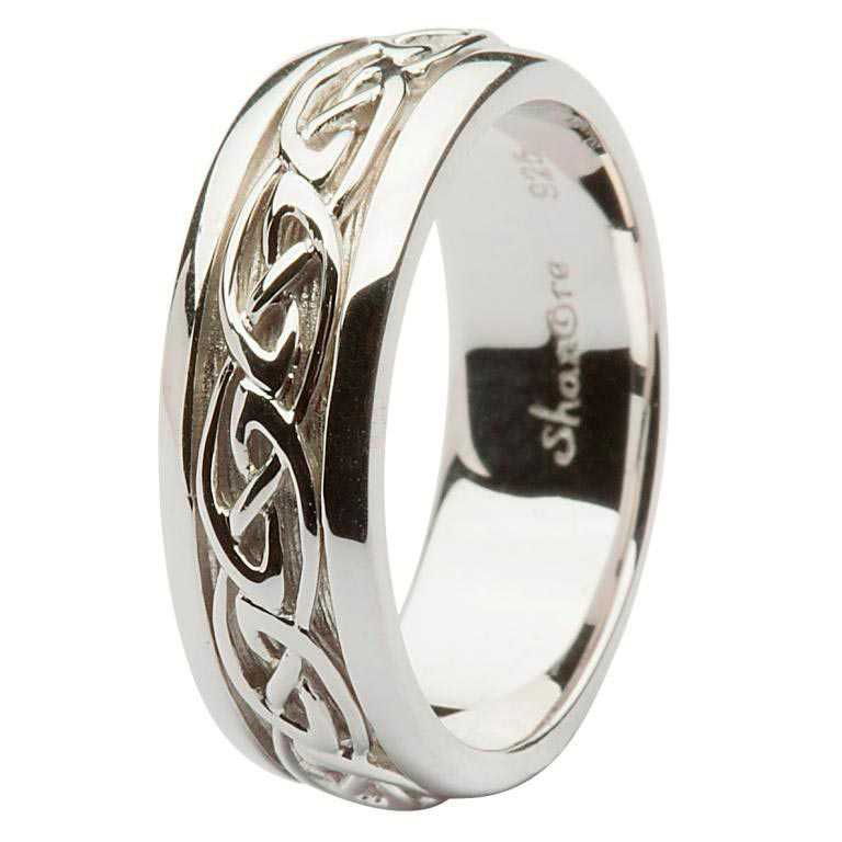 Silver Celtic Knot Wedding Ring